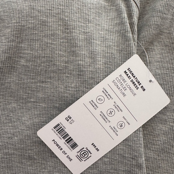 NWT Athleta Signature Rib Maxi Dress - Picture 4 of 4